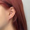Dieuamour Silver 925 Simulant Diamond Blanc Square Earrings