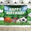 Soccer Stadium Birthday Backdrop – Boys' Party Decoration, Perfect For Cake Table Photo Background & Banner Props-Tapestry
