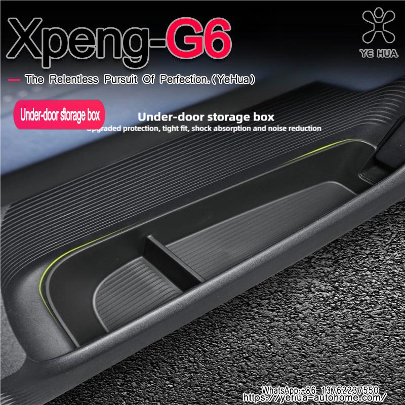 For Xpeng G6 2022 2023 2024 2025 Accessories Front Rear Door Handle Storage Organizer Car Door Accessories Side Storage Box