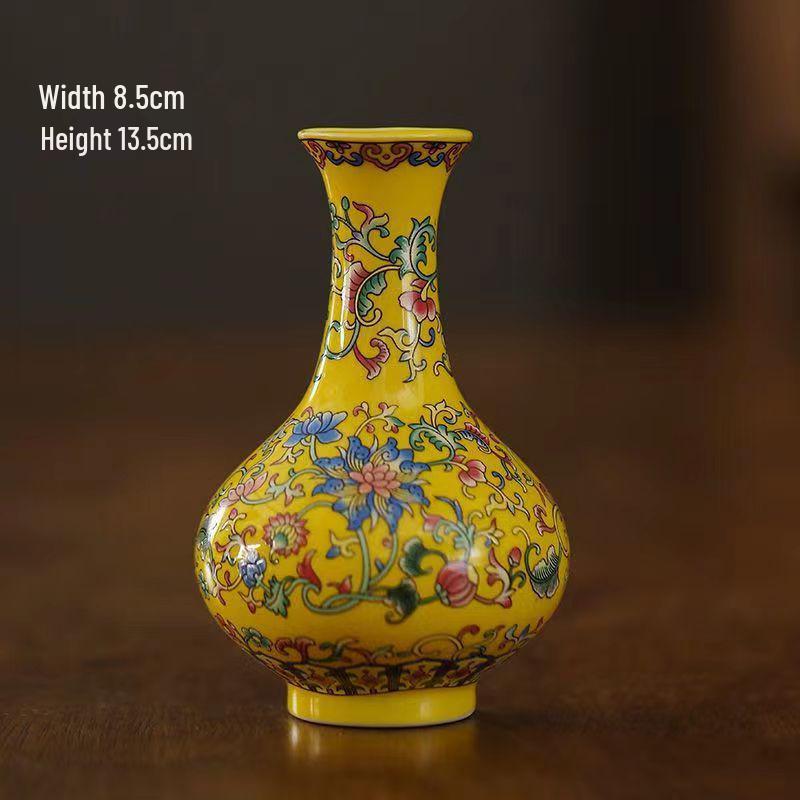 Blue and White Porcelain Chinese Zen Wall Vase - Ceramic Hanging Ornament for Office or Home Decor