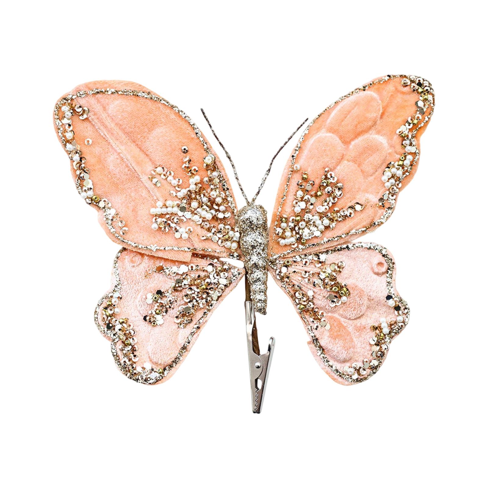 

Украшения Золотой Пудрой для Рождественской Елки, Пайетки из Высококачественной Ткани, Подвески в Виде Имитации Бабочек, Рождественские Цветочные Аксессуары One Size золотой