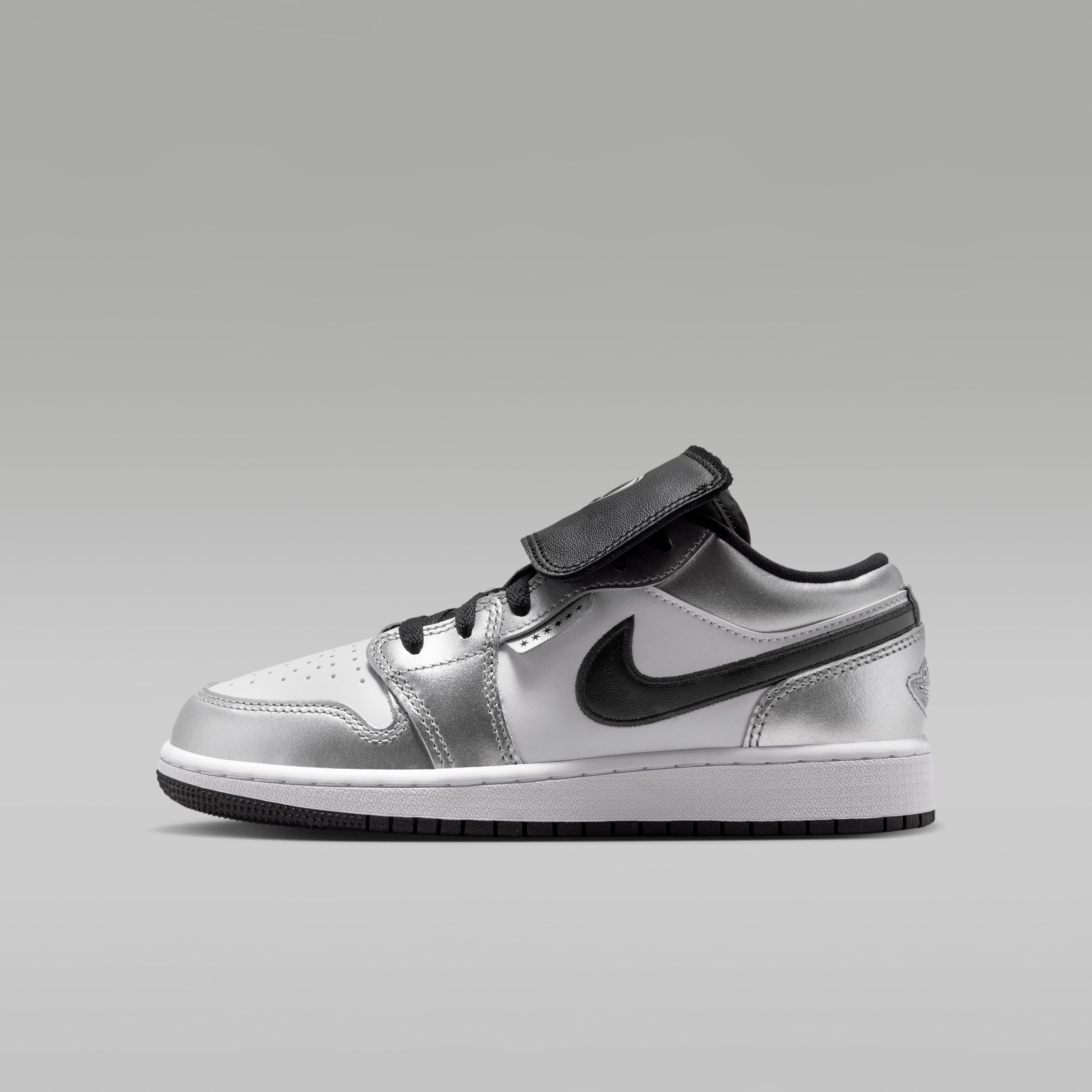 Jordan 1 Low SE Metallic Silver Tiempo (GS) 39