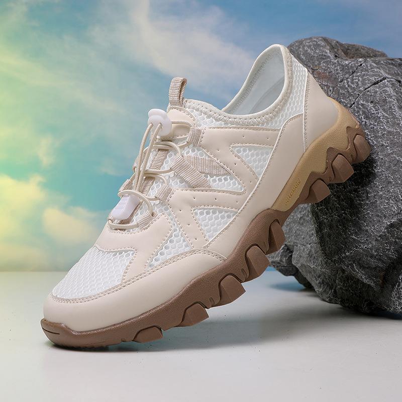 Summer Men's Shoes Outdoor Mountaineering Sports Shoes Mesh Hollow Breathable Hiking Shoes Creek Shoes