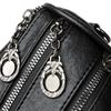 Middelaldrende kvinners veske Vintage crossbody-veske Flerlags mykt skinn skulderveske