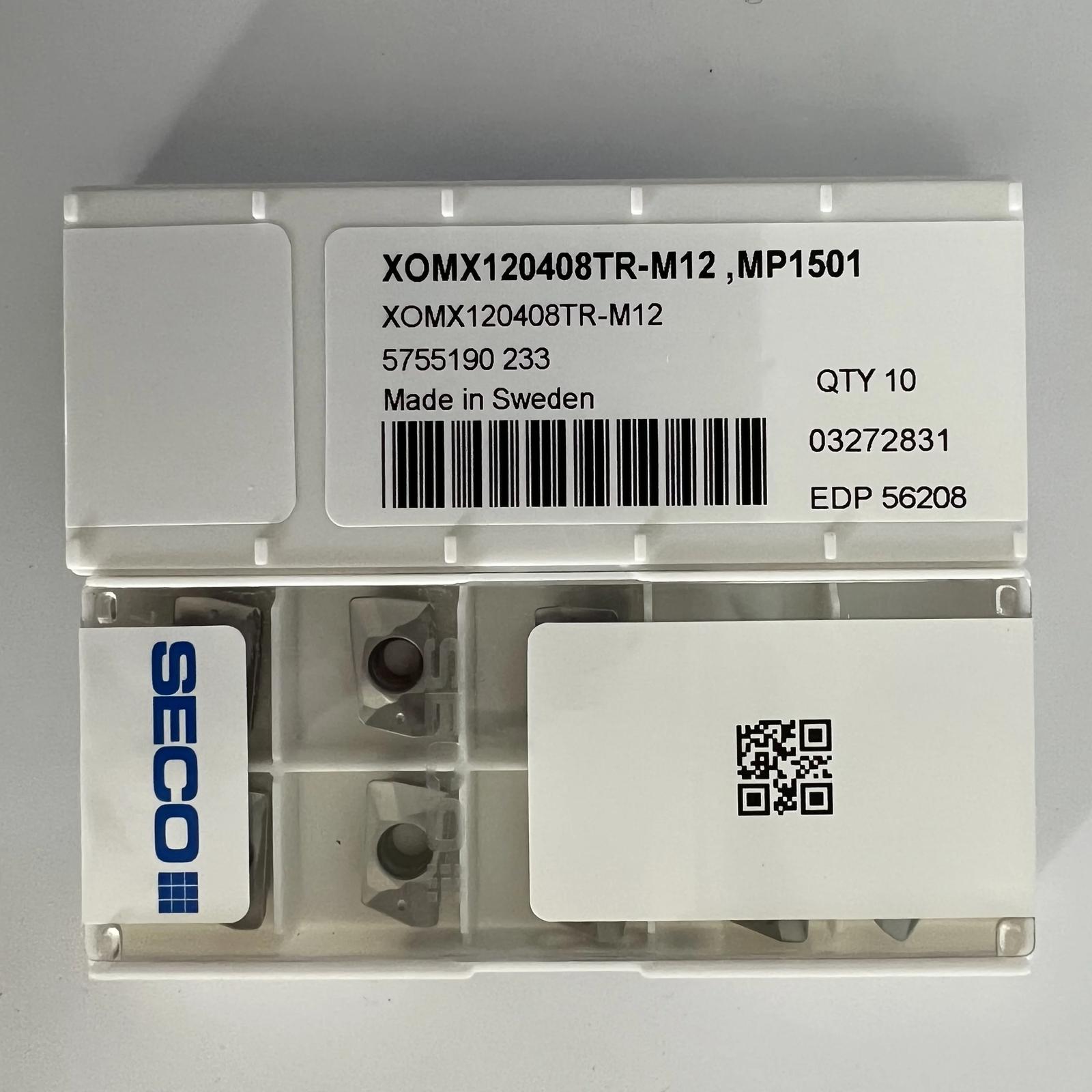 

XOMX120408TR-M12, MP1501 / Industriekarbideinsätze 10 Pcs