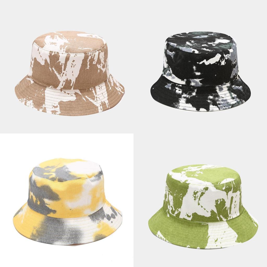 Dyeing Cotton Fisherman Hat With Wide Brim For Summer Outdoor Sun Protection