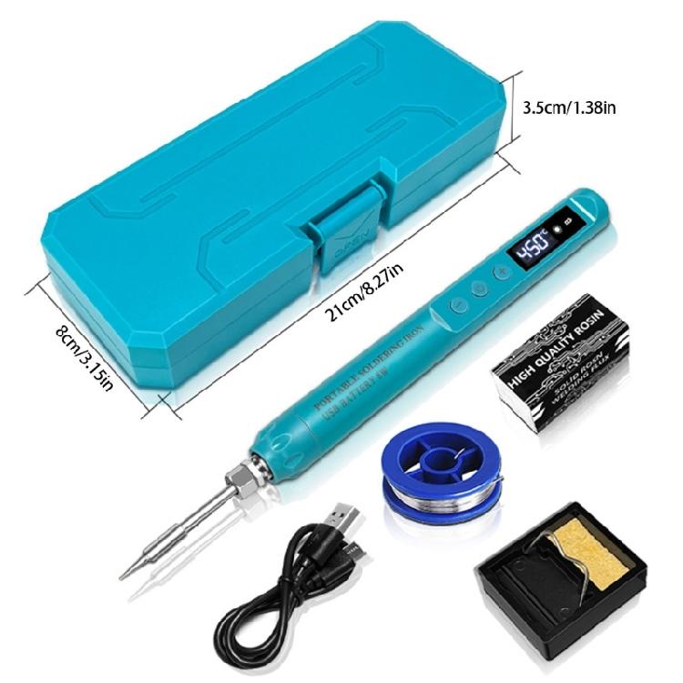 USB Intelligent Electric Soldering Iron 200-450℃ Rapid Heating Soldering Pen Digital Display Carrying Case Adjustable