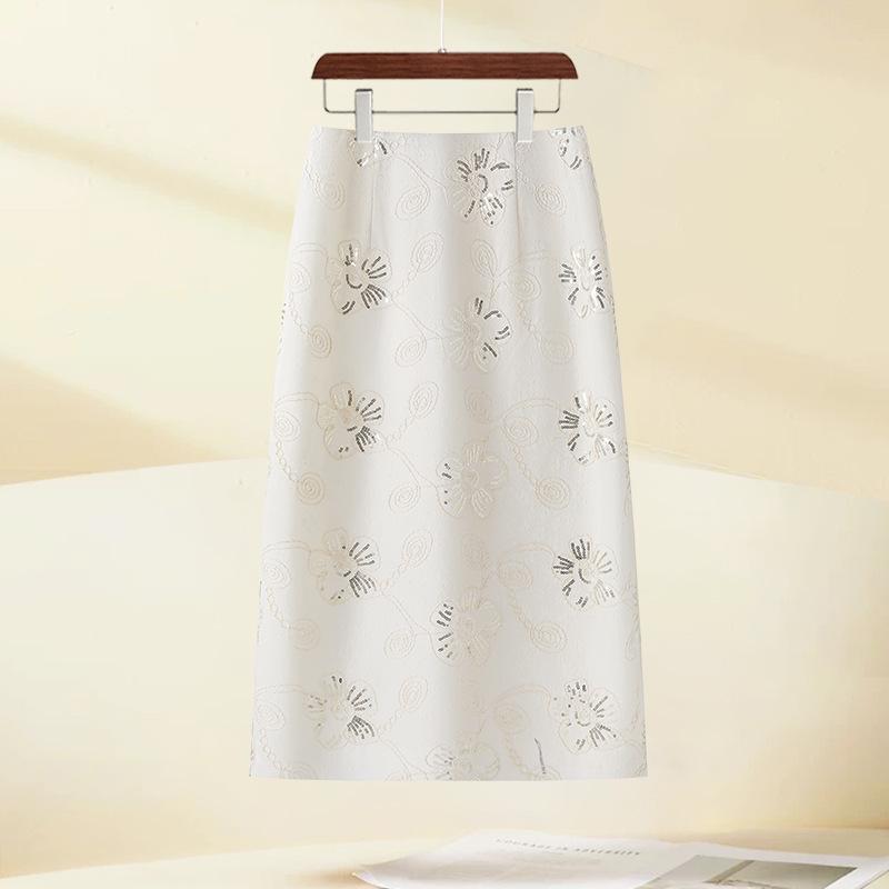 Elegantes chinesisches Stickrock für Damen - Frühling/Herbst 2026 Kollektion