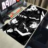 Cartoon Black And White Extended Desk Mat Laptop Japan Cool Anime Girl Mouse Pad Rubber Keyboard Rug PC Gamer Cabinet Mousepad