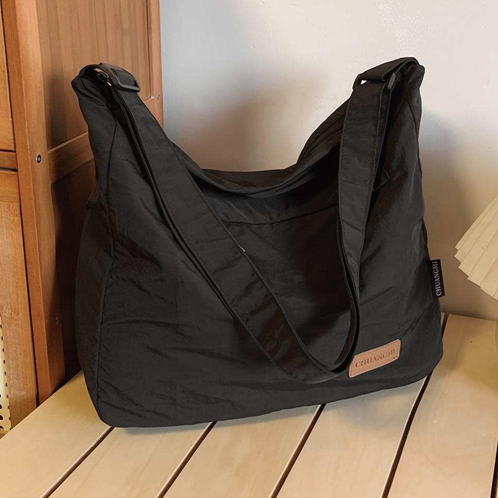 Leichte Nyl Unisex Crossbody-Taschen Große Kapazität Lässige Sport-Handtasche Wasserdichte Umhängetasche