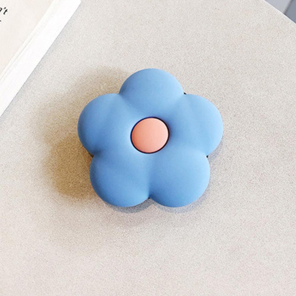 

Universal Cute Cartoon Mobile Phone Bracket Kawaii Flower Adjustable Stand Phone Finger Ring Holder for iphone xiaomi huawei небо синє кольору