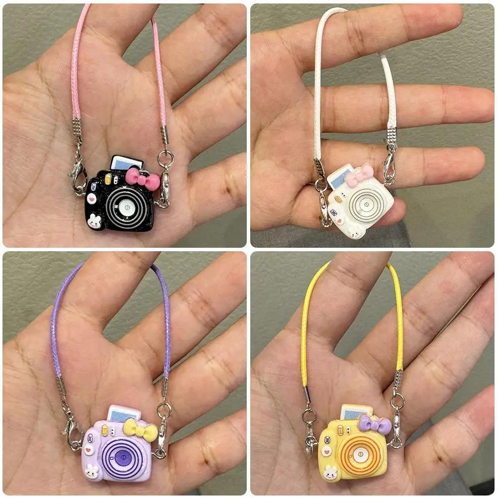 Small Diy Camera Dress Up Plush Plaything For 17Cm Labubu Doll Accessories Dollhouse Hanging Neck Accessories Dollhouse Pendant