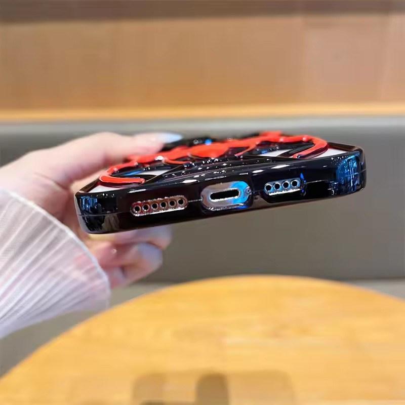 Fashion Hollowed-out Spider Cover For iPhone 16 Pro Max Heat Dissipation Breathable Case For iPhone 15 Pro 14 13 12 11 Soft Cass