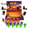 Halloween Stationery Supplies Advent Calendar 2026, 24 Self Inking Stamp Set for Kids, Pumpkin Arts And Crafts Witch Castle Spider Craft, Party Favor