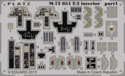 PLATZ Etching Parts for the Japan Air Force Plastic Model Parts 1/72 Self-Defense T-2,