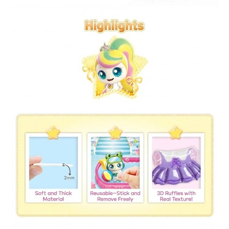 Hergestellt in Korea - Prinzessin Fang! Teenieping 3D Taschenaufkleber – Spa-Haus