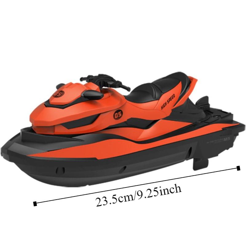 Jet Ski High-Speed Rc Motorboat Plastic 2.4g Wireless Speedboat  Home Decor