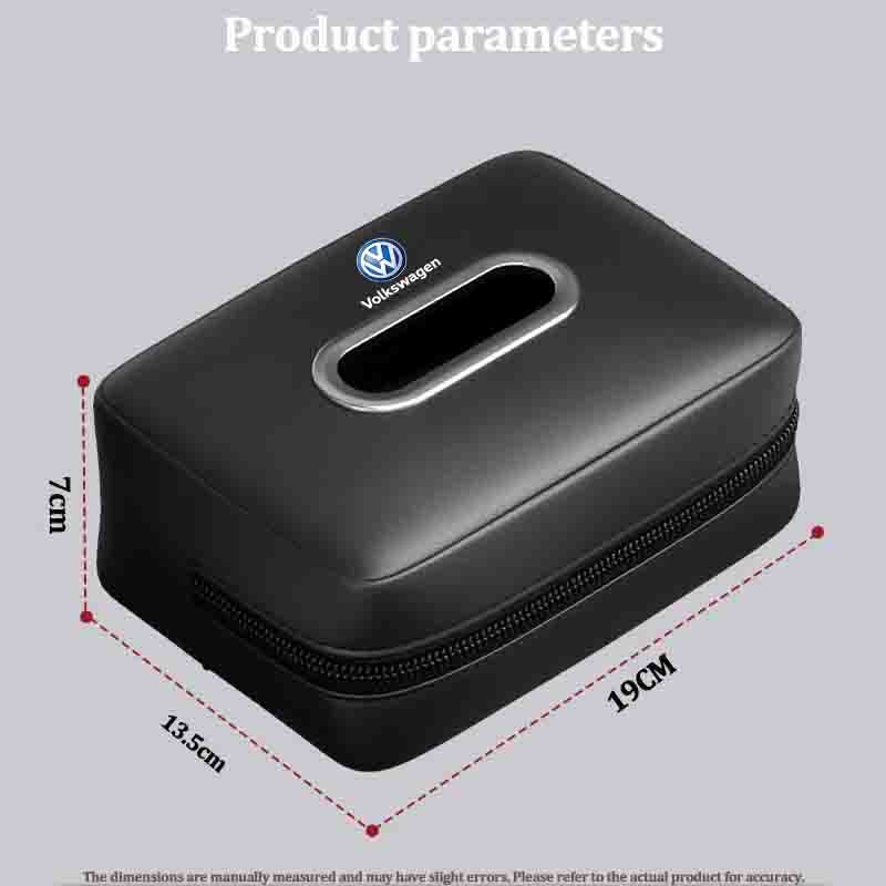 Valve Stems Caps Leather Car Tissue Box Sun Visor Seat Back Hanging Bag Accessories For Volkswagen VW RLine R GTI Golf Amarok Ph zg1