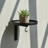 Wall Mounted Bird Bath, Outdoor Bird Bath Tray with Feeder Hook, Metal Bird Bath Tray for Garden Yard Wall Fence Bird Feeder Not Included