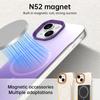 For iPhone 15 Plus/14 Plus Magnetic Case Gradient Design Borderless IMD TPU+PC+PET Phone Cover