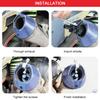 Car Turbine Whistle Exhaust Pipe Speaker Modified Automobile Motorcycle Car AccessoriesGold