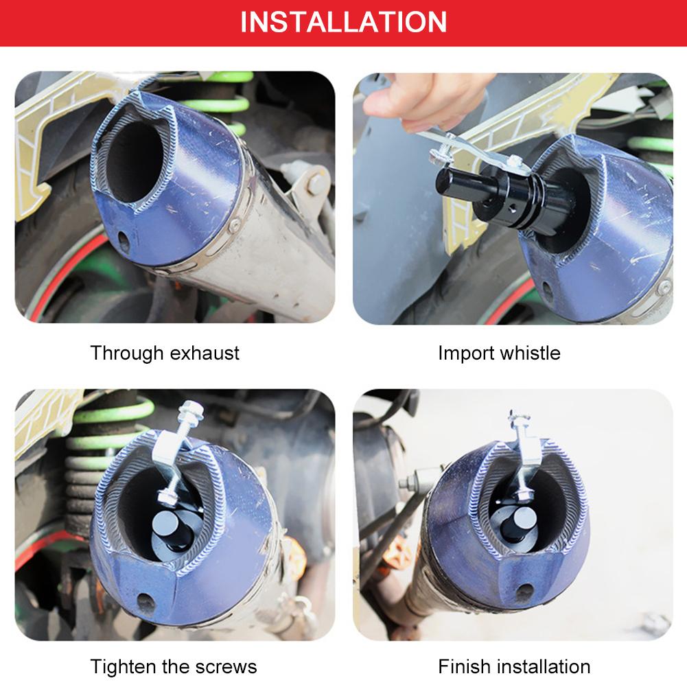 Car Turbine Whistle Exhaust Pipe Speaker Modified Automobile Motorcycle Car AccessoriesGold