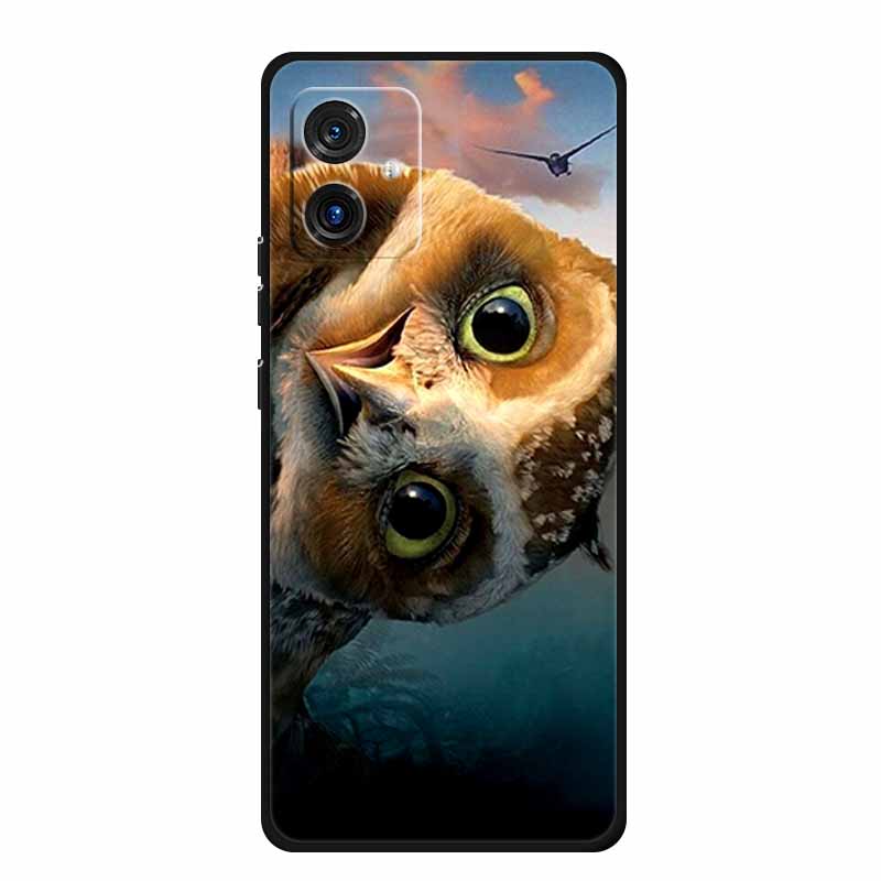 For Motorola G14 4G Case Animals TPU Silicone Soft Cover Phone Cases for Moto G14 G 14 MotoG14 PAYF0010IN Shockproof Wolf Fundas