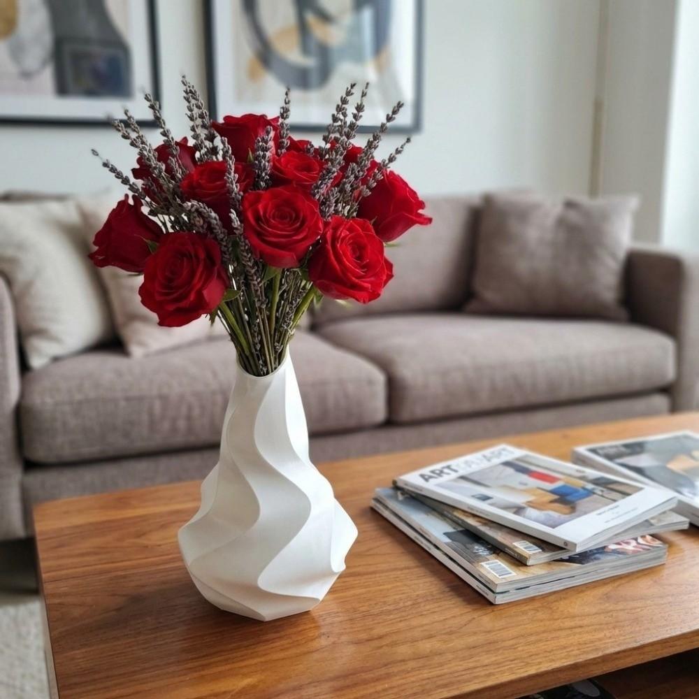 PLA 3D Printed Flower Vases Flower Arrangement Decorative Vase  Home Desktop Decorations