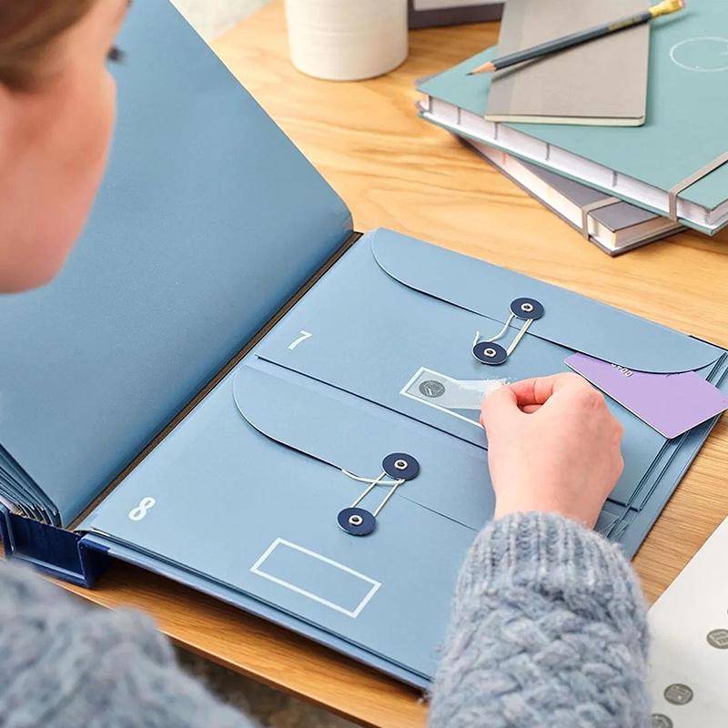 Kaybolmam Durumunda Binder Folio Belge Düzenleyici Genişleyen Dosya Klasörü Cepleri Akordeon Belge Düzenleyici Cep Organı