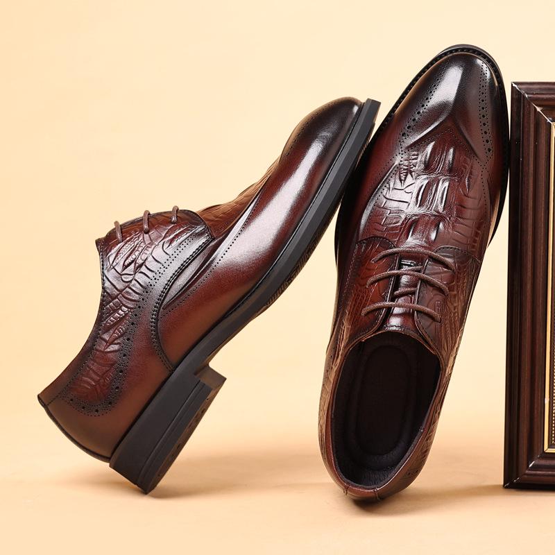 

Men s Genuine Leather British Style Shoes 43