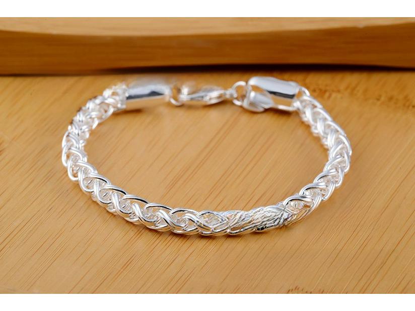 

Stylish Silver Twisted Bracelets - Hot-Selling Fashion Jewelry 4MM Twist Circle