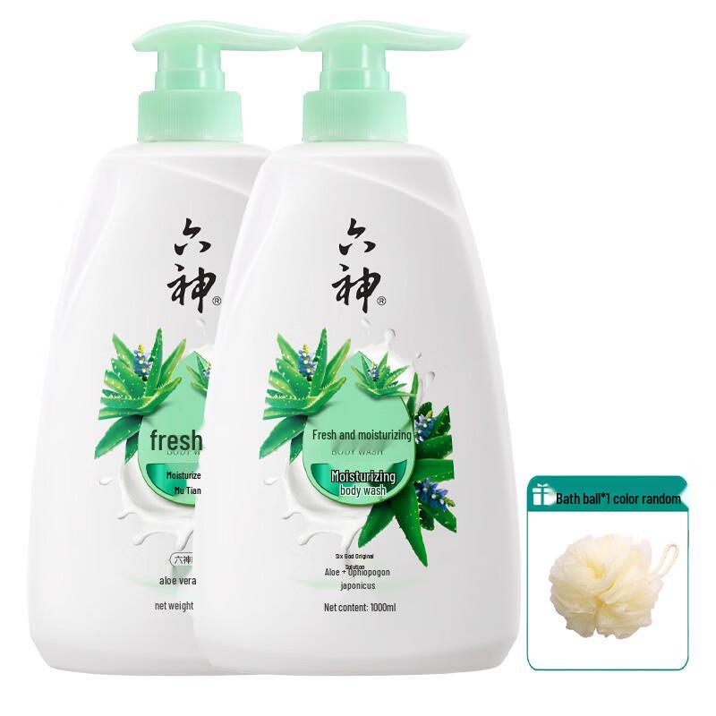 

Liushen Свежесть и Увлажнение Гель для душа (Набор 2x1 л с бомбочкой для ванны)