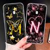 Für Samsung Galaxy A20 A20S A21 A30 A30S Handyhülle Schmetterling Buchstaben Weiches TPU Klare Silikonhülle Für Galaxy A 20 A 30 Gehäuse