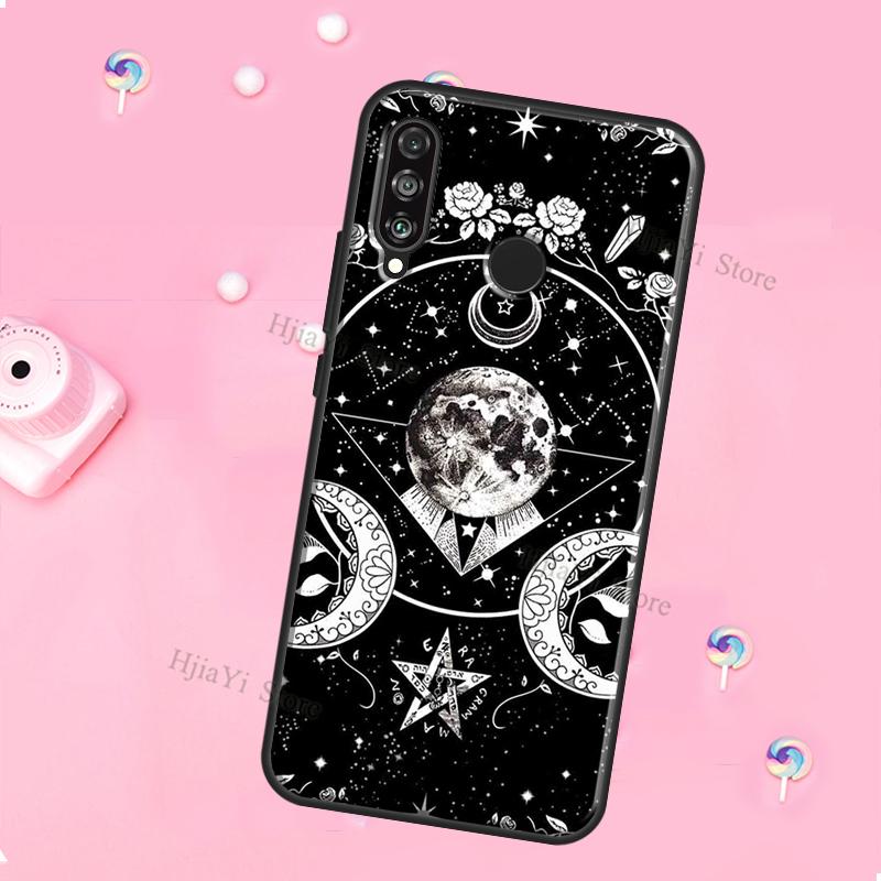 Witches Moon Witchy Mystery Totem For Huawei Honor Magic 5 Lite X8 X9 X8a X9a 50 70 P20 P30 P40 P50 P60 Pro P Smart 2019 Case