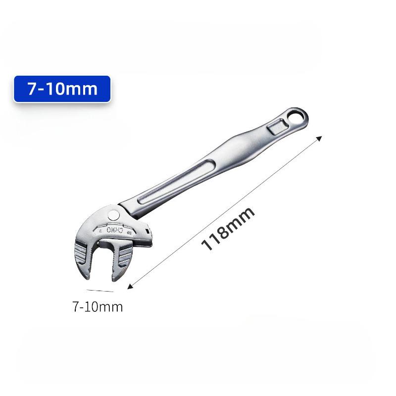 

Chromium-Molybdenum Steel Crab Claw Wrench Heavy-Duty Adjustable Self-Locking Multifunctional Ratchet Wrench