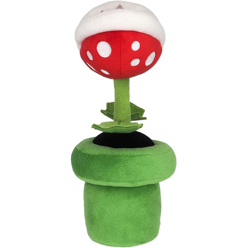 San-ei Super Mario All Star Collection Piranha Plant Plush Toy 10x10x23cm