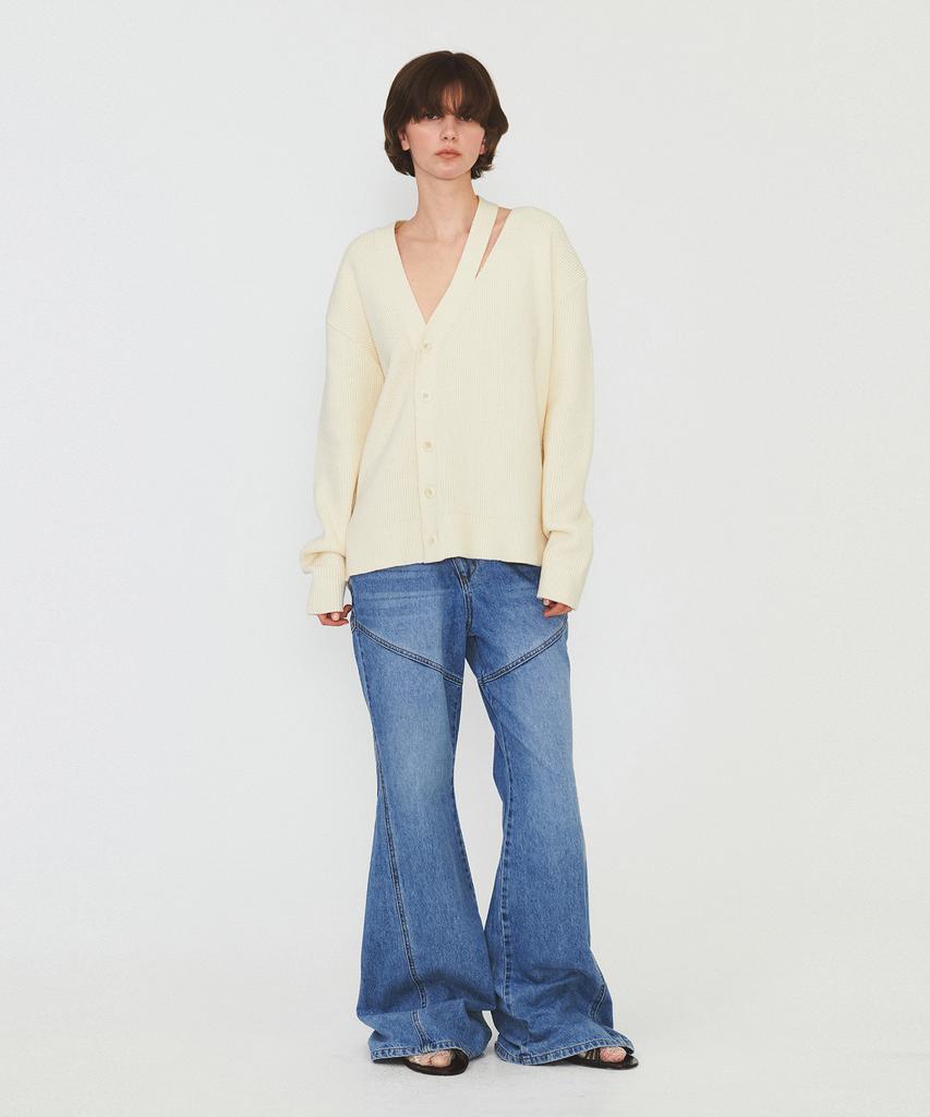 Daiaegeuneol Unbalance Overfit Cardigan (Ivory)
