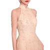 Flower Neck Engagement Evening Dress Women's Light Luxury Niche High-end Adult Ceremony Toasting Clothes Bride High-end Princess Dress