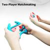 2Pcs Game Steering Wheels Comfortable Grip Plug Play Accurate Fit Realistic Gaming Experience Double Against Gamepad Steering Wheels for Switch OLED