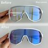 NAFEIB Nowe Okulary Przeciwsłoneczne do Jazdy na Świeżym Powietrzu Jednoczęściowa Szyba Rowerowa Europejskie i Amerykańskie Męskie Okulary Sportowe Okulary Baseballowe