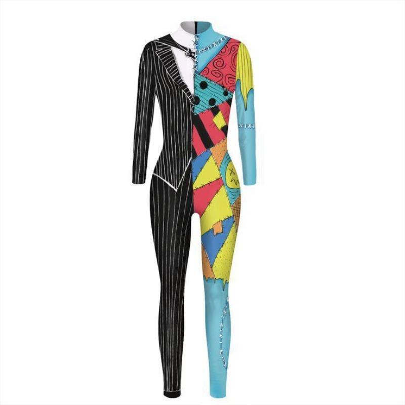 Halloween Costume Party Dress Up Gothic Male Female Skull Skeleton Horror Ghoul D Digital