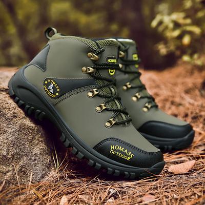 Chaussures d'Alpinisme Homme Printemps Nouveau Mi-Hautes Randonnée Antidérapantes Résistantes à l'Usure Adhérence Extérieur Tout Terrain Camping Montagne Chaussures de Sport