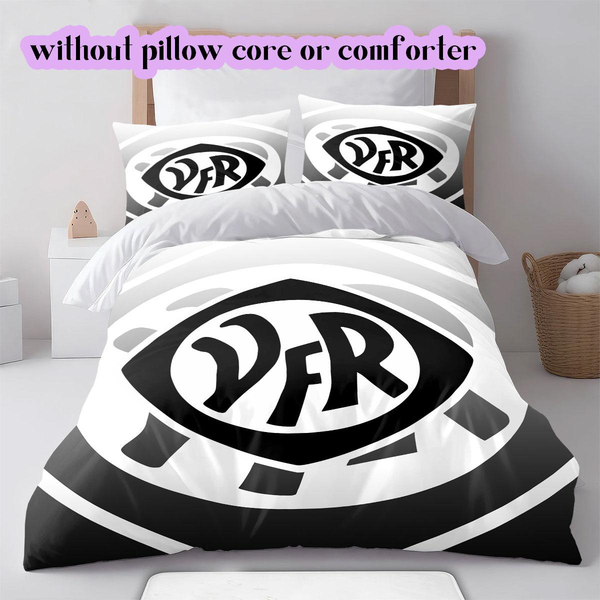 

VfR Aalen football Pattern Bedding,Quilt Set Quilt Cover Pillowcase Home Birthday Gift (1*duvet cover+2*pillowcase,without core) 135x200cm