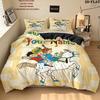 Springtime Fantasy Custom Name Pattern Bedding Quilt Set Quilt Cover Pillowcase Home Gift(1 * duvet cover + 2 * pillowcase, without core)