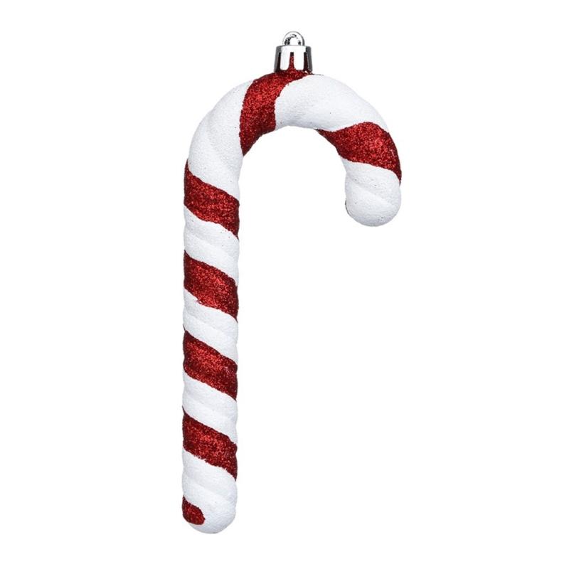 Christmas Candy Red White Decorative Pendant Charm Ornament Supplies for Tree Festival Party Decoration Gift Supplies