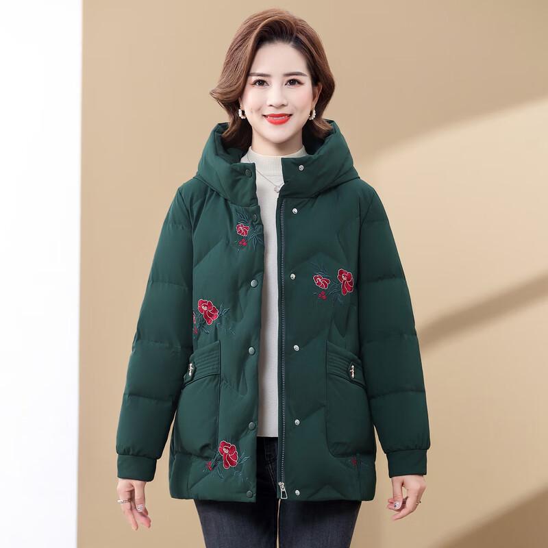 Rong Hua Women's Winter Hooded Down Jacket