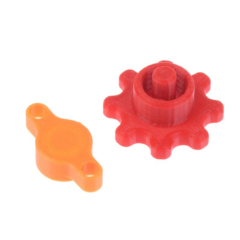 3Pcs Orange Glass Glue Caps/2Pcs Red Flexible Gear-Style Tube Caps Prevents Glue Hardening For Standard Glue Bottles