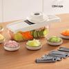 Multi-Functional Kitchen Vegetable Cutter with Shredder, Slicer, and Draining Basket