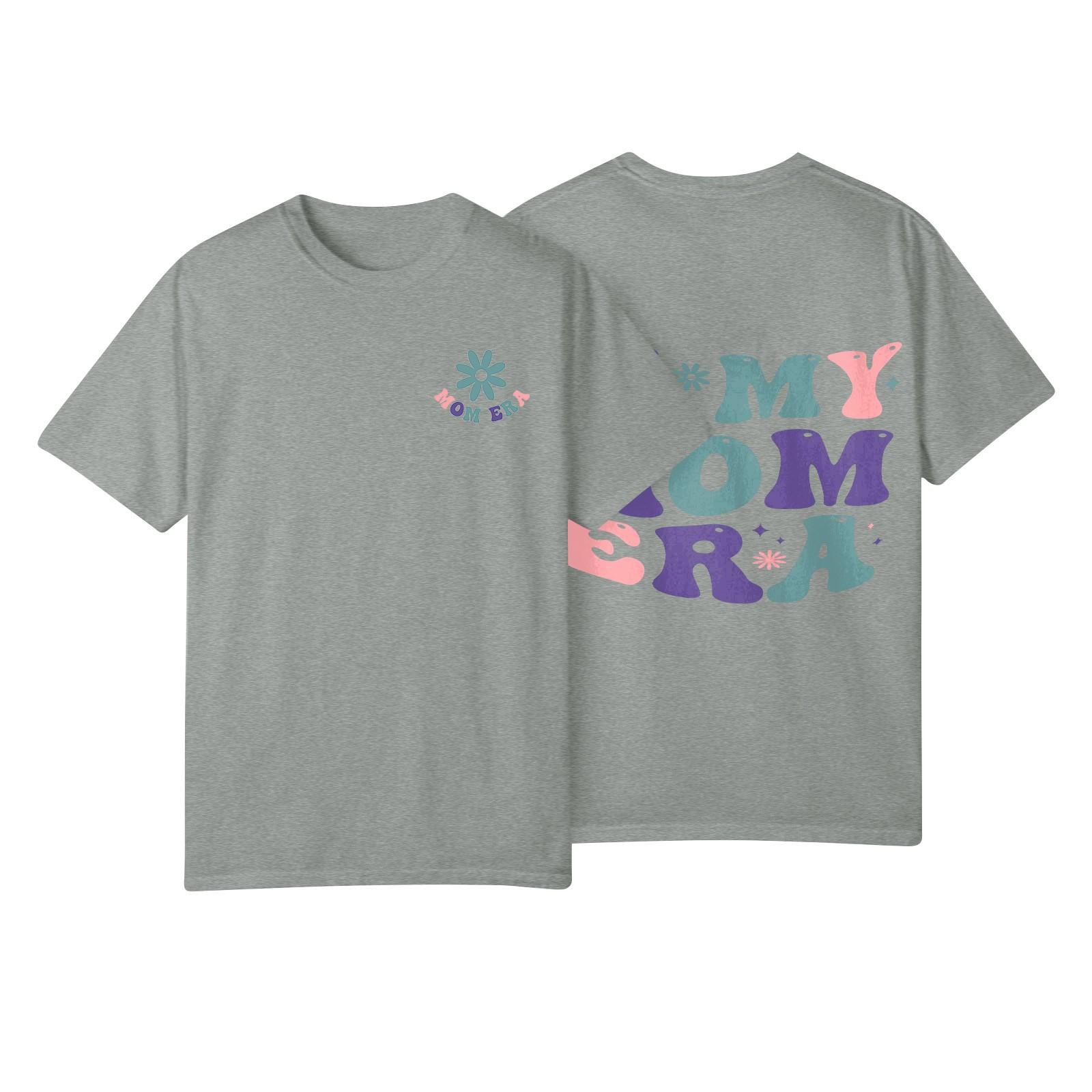 

Футболка свободного покроя унисекс с круглым вырезом и принтом S шафрановый