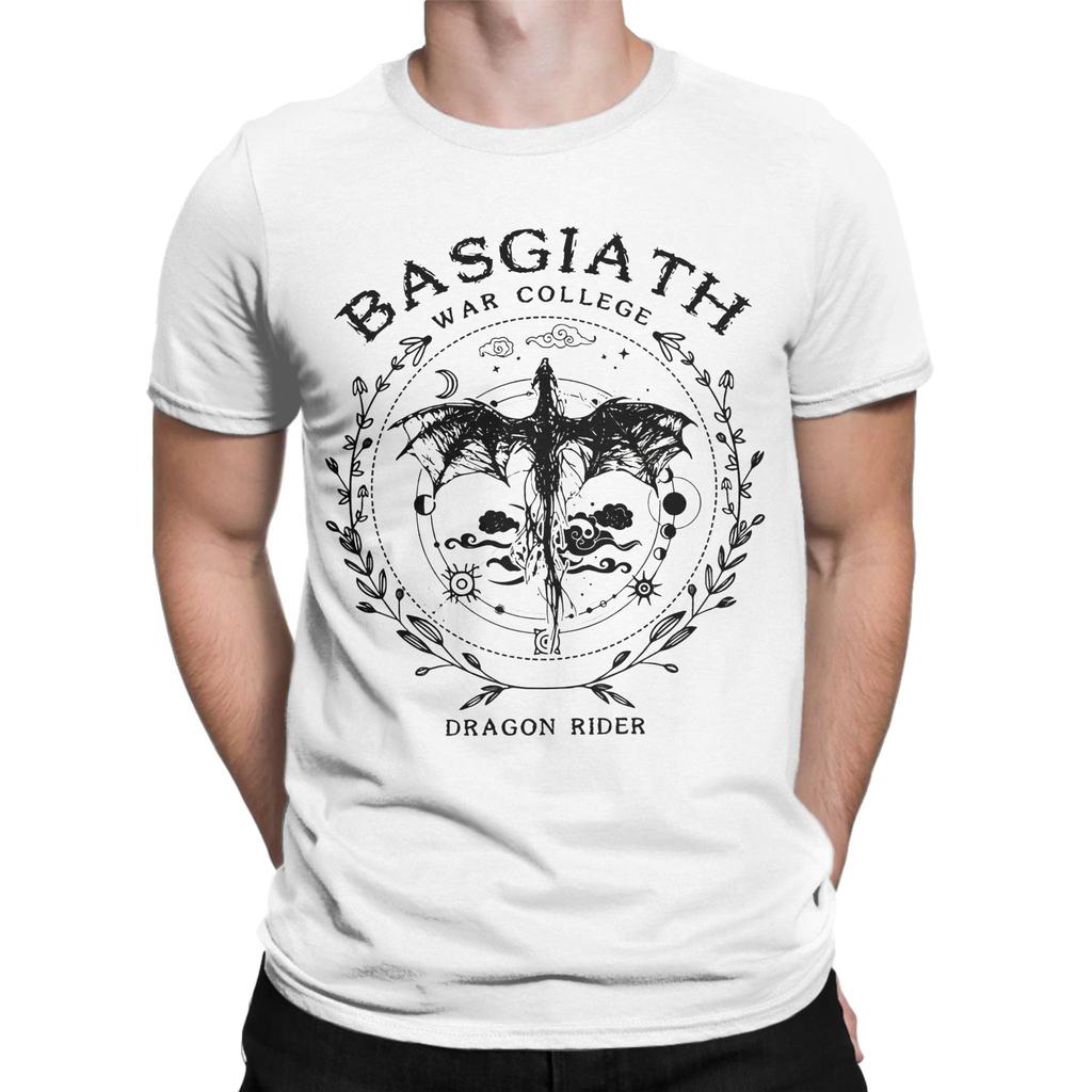 Fourth Wing Dragon Rider Basgiath War College T Shirt Dragon Rider SMUT Cotton Tops Awesome Crewneck Tee Shirt 4XL 5XL T-Shirt
